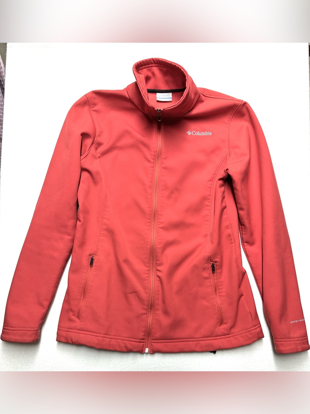 Columbia Women’s Medium Coral Omni-Shield Softshell Fleece Lined Jacket